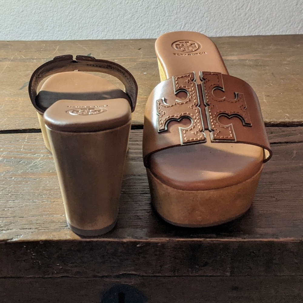 SOLD - TORI BURCH 'Ines' NIB - Wedge Sandals 5.5 - Picture 7 of 14